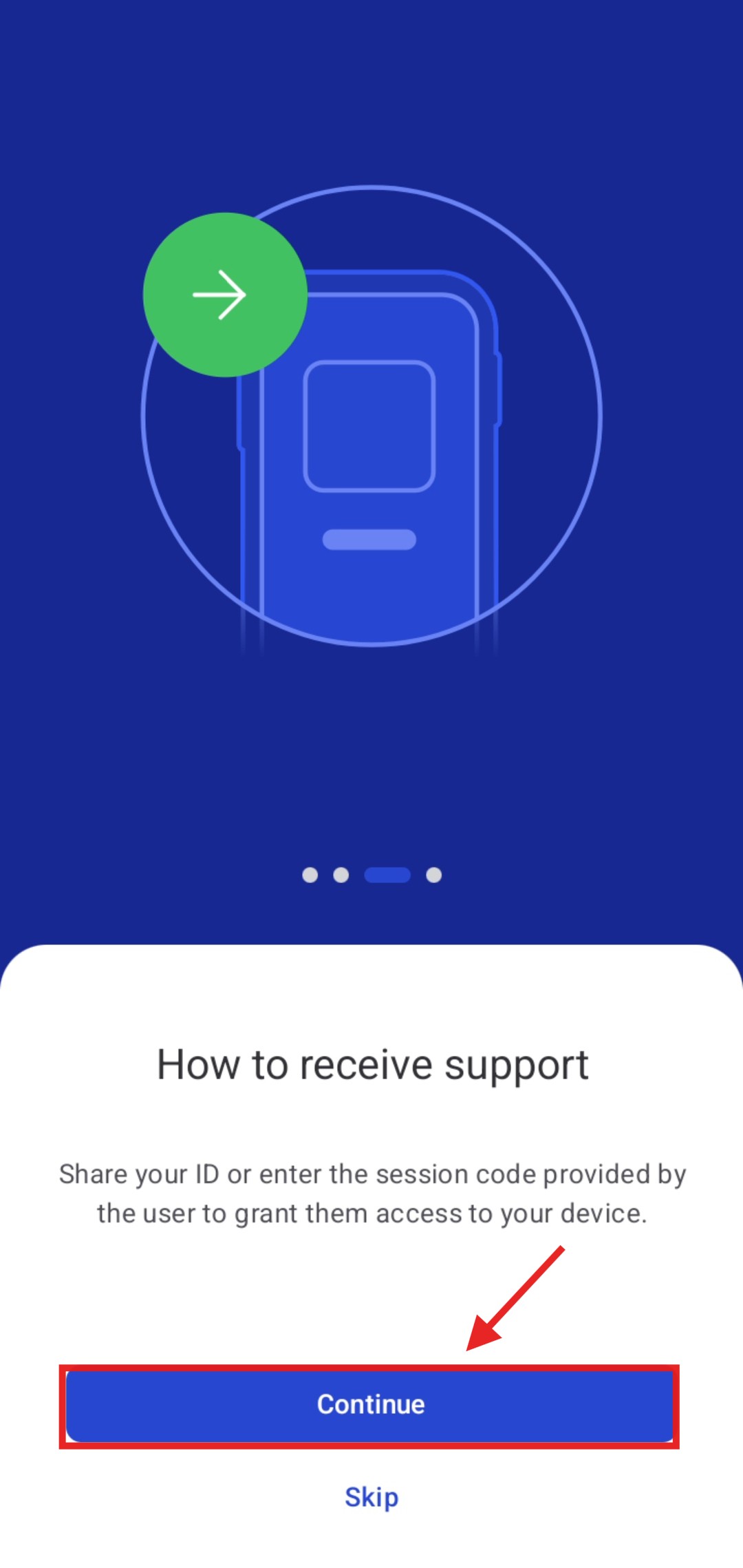 Step 7: How to receive support